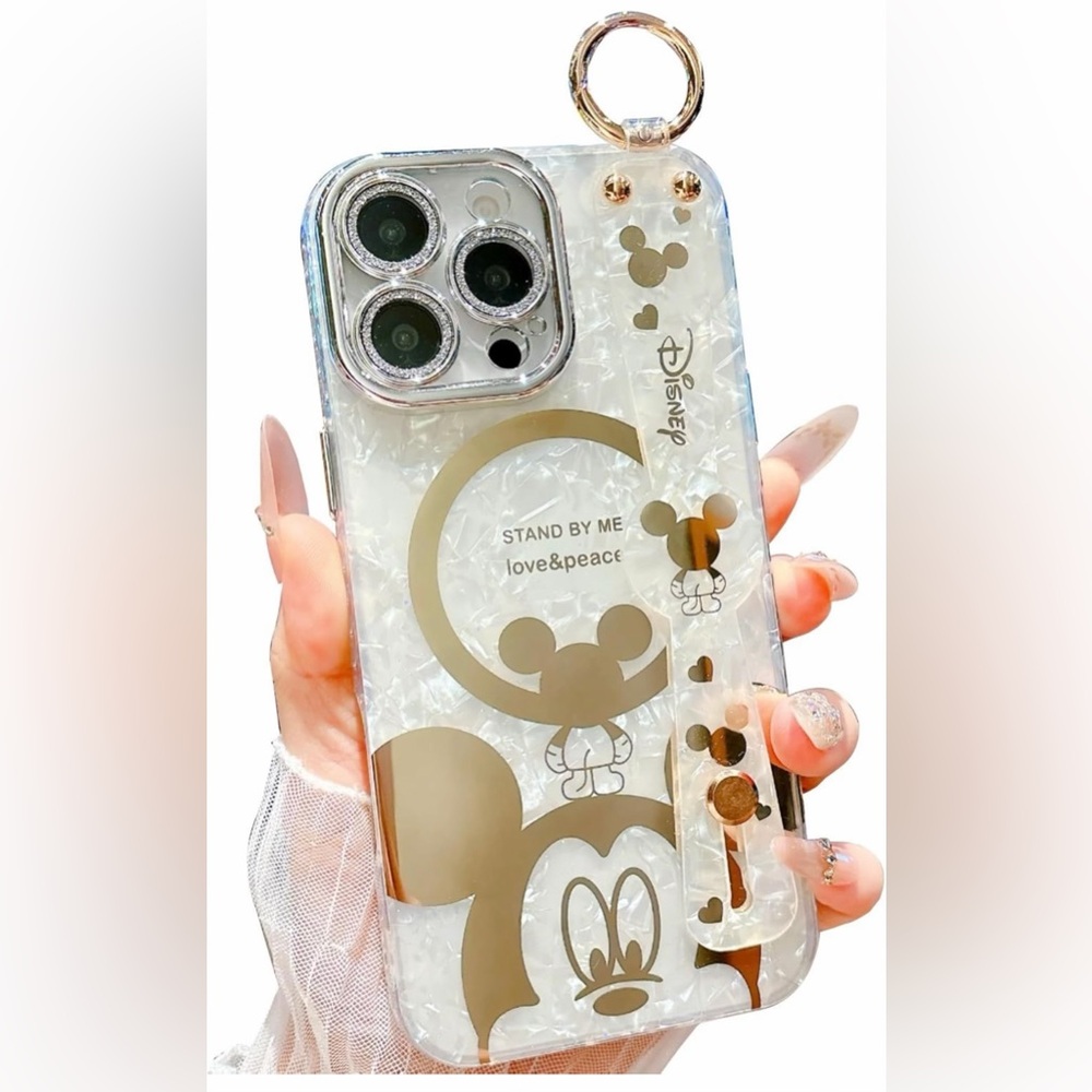 Disney Gold Mickey Pearlized Clear Phone Case
